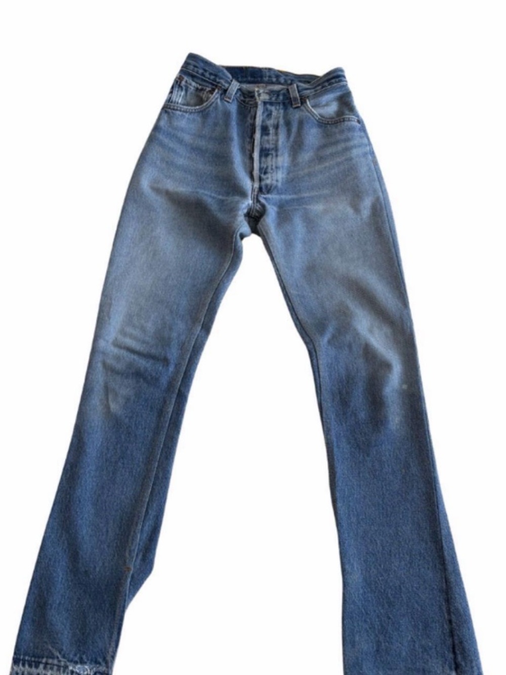 Re/done Sz 24 Levi The Elsa Medium Wash no holes no distress